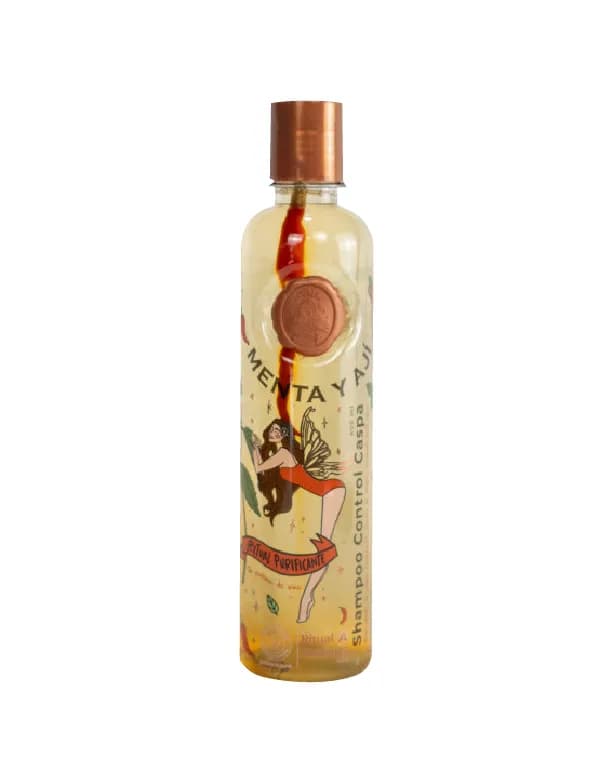 SHAMPOO CONTROL CASPA CON MENTA Y AJI RITUAL BOTANICO